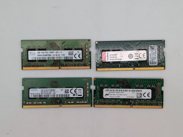 4 x Assorted 2400MT/s 8GB DDR4 SODIMM RAM | Ships Free
