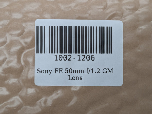 Sony FE 50mm f/1.2 GM Lens SEL50F12GM E-Mount Full Frame - Mint Glass w/ Caps