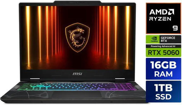 MSI Cyborg A15 15.6 in FHD 144Hz AMD Ryzen9 270 GeForce RTX 5060 1TB 16GB RAM
