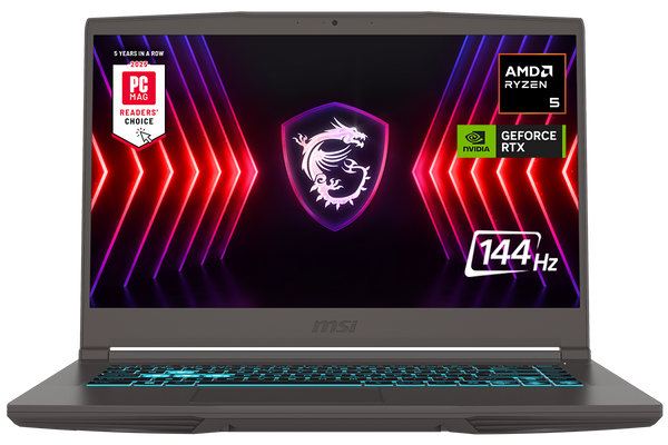 MSI - THIN A15 15.6 in 144Hz FHD - AMD R5-7535HS - GeForce RTX 512GB SSD 8GB RAM