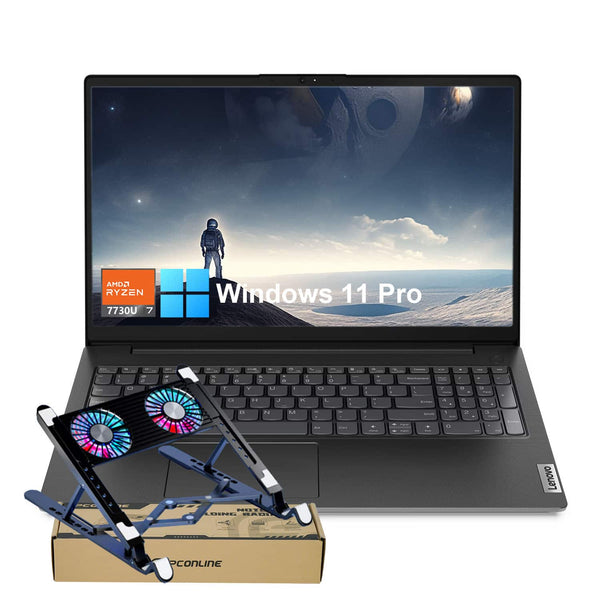 Lenovo - Upgraded - V15 15.6 in FHD - AMD Ryzen 7 7730U with 16GB RAM - 512GB