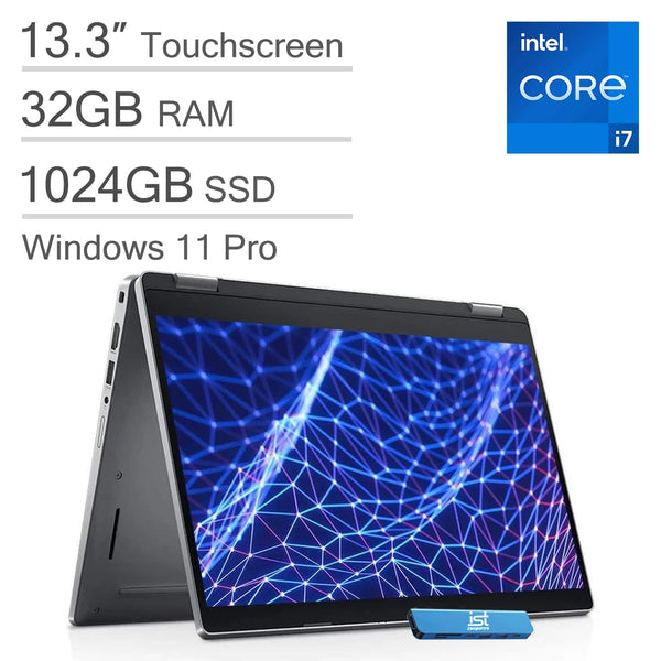 Dell - Upgraded - Latitude 5330 13.3 in FHD 2-in-1 Touchscreen Business i7
