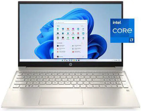 HP Pavilion 15.6 in FHD Touch i7-1165G7 8GB RAM 512GB SSD Lunar Gold 15-eg0070wm