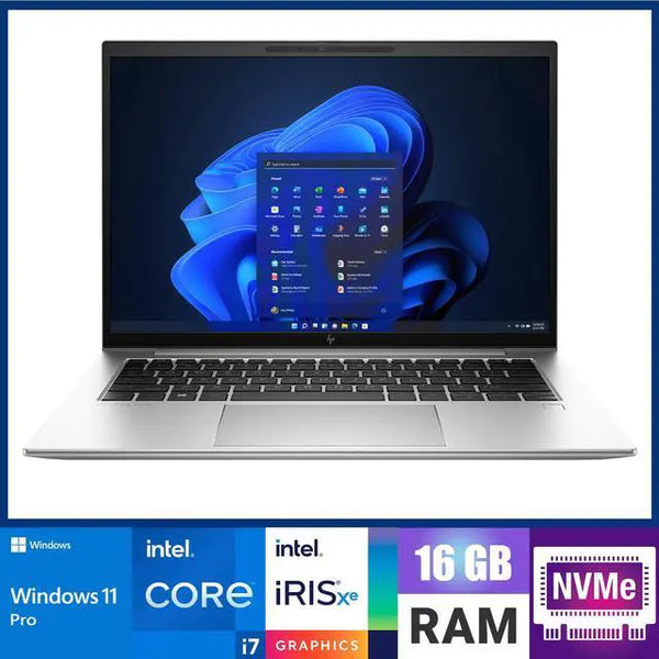 HP EliteBook 840 G9 14 in 16GB RAM 512GB SSD Core i7-1255U Win10P Silver