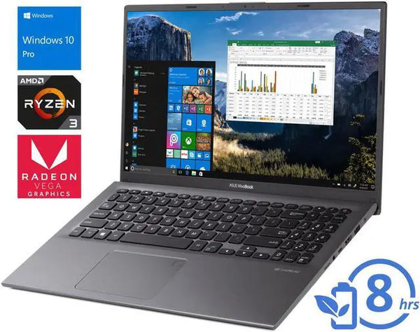 ASUS VivoBook F512DA 15.6 in FHD Display Ryzen 3 3200U 12GB RAM 512GB NVMe SSD