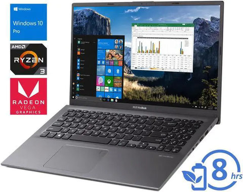 ASUS VivoBook F512DA 15.6 in FHD Display Ryzen 3 3200U 12GB RAM 512GB NVMe SSD