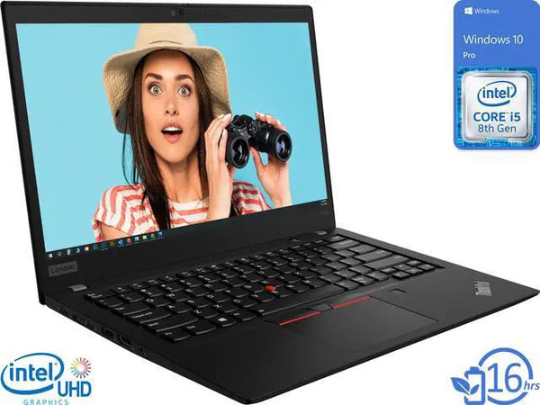 Lenovo ThinkPad T490s 14 in IPS FHD Display i5-8265U 8GB RAM 256GB NVMe SSD