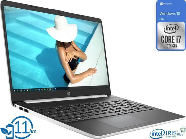 HP 15 15.6 in Display i7-1065G7 8GB RAM 256GB NVMe SSD W10 Pro W11 Pro