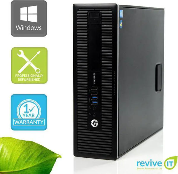 HP EliteDesk 800 G1 SFF i5-4570 8GB RAM 512GB SSD Win 10 Pro Wty