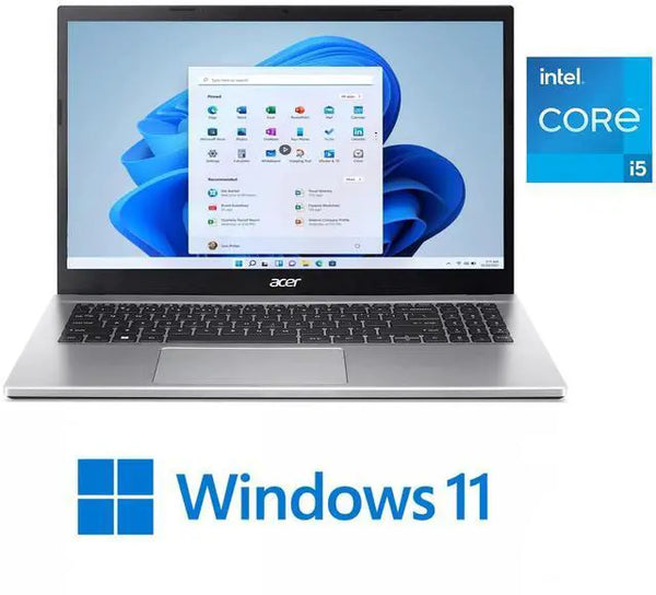 Acer Aspire 3 15.6 in FHD i5-1235U 8GB RAM 256GB SSD W11H Silver W11 Home