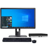 HP 400 G5 Mini Desktop Core i5-9500T CPU 16GB RAM 256GB SSD 24 in LCD Home or