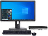 HP 400 G5 Mini Desktop Core i5-9500T CPU 16GB RAM 256GB SSD 22 in LCD Home or