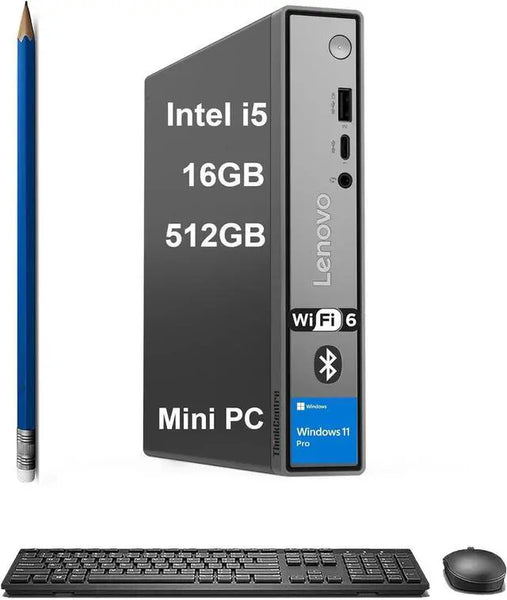 Lenovo ThinkCentre neo 50q Gen 5 Tiny Business Desktop Intel 8-Core i5-210H >
