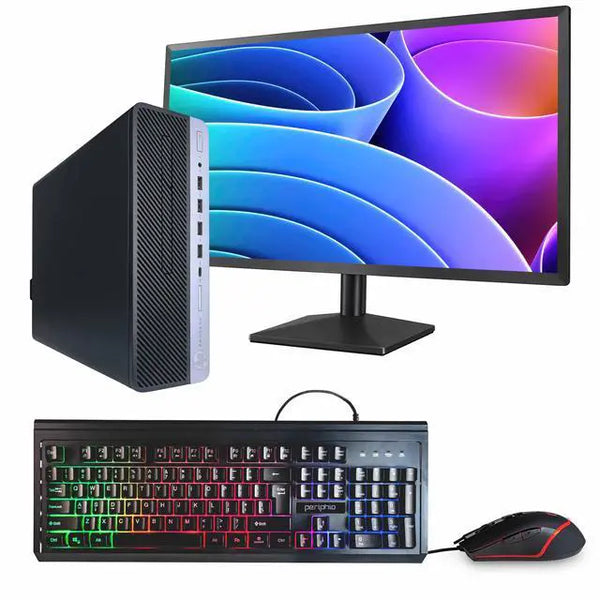 HP ProDesk 600G4 Desktop Intel Core i7 16GB RAM 500GB SSD 24 i7-8700