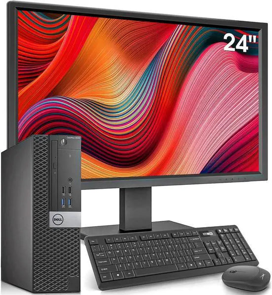 Dell OptiPlex Desktop with 24 inch Monitor and Monitor Bundle i7-6700