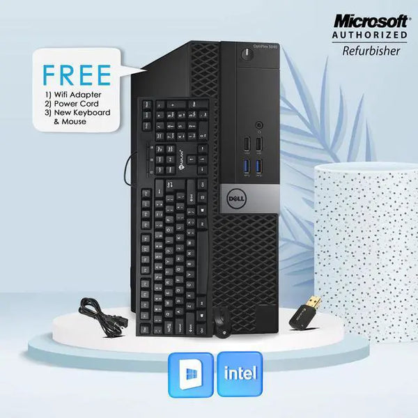 Dell desktop 5040 i5-6500 8GB RAM 512GB SSD W10 Home- KB 2 X DP Port Free