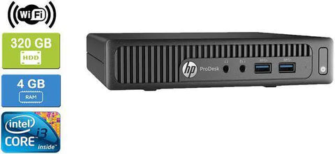 HP 600 G1 MINI i3-4160T 4GB RAM 320GB SSD HDD Win 10 Pro
