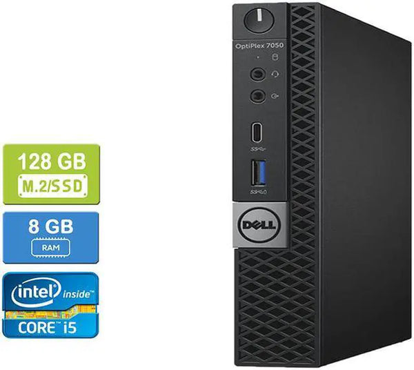 DELL 7050 MICRO i5-6500T 8GB M.2/128GB SSD Win 10 Pro 8GB RAM