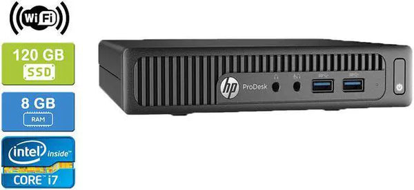 HP 600 G1 MINI i7-4765T 8GB RAM 120GB SSD Win 10 Pro
