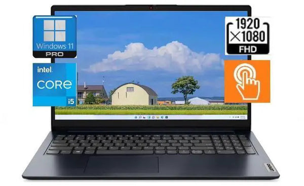 Lenovo IdeaPad 1 -15.6 FHD Touch-i5-1235U-20GB RAM 1TB PCIe SSD W11 Pro-Abyss