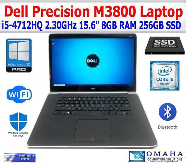 DELL PRECISION M3800 i5-4712HQ 8GB RAM 256GB SSD / Touch 4K REZ 2GB NVIDIA GPU