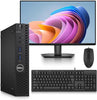 DELL 3050 Desktop Mini i5-7500T 8GB RAM 256GB SSD W11 Pro 24 in Monitor Micro