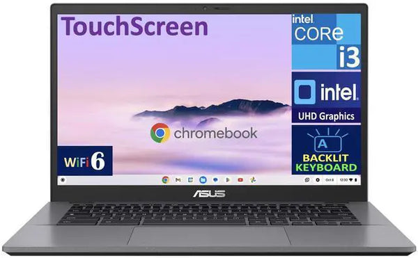 ASUS CX34 Everyday Value Chromebook 14.0 in 60Hz Touch FHD DisplayIntel