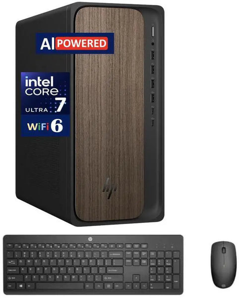 HP OmniDesk AI Desktop Intel Ultra 7 265 8GB DDR5 256GB SSD 280W PSU 1 Display