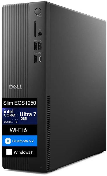 Dell Slim ECS1250 AI Desktop Intel Ultra 7-265 16GB DDR5 1TB SSD 180W PSU 1