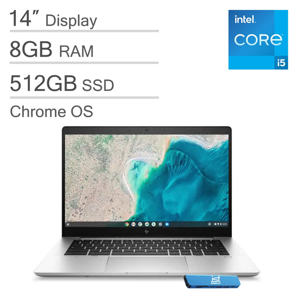 HP - Upgraded - Chromebook 14 in FHD - Elite Pro C640 G3 - Intel Core i5 with