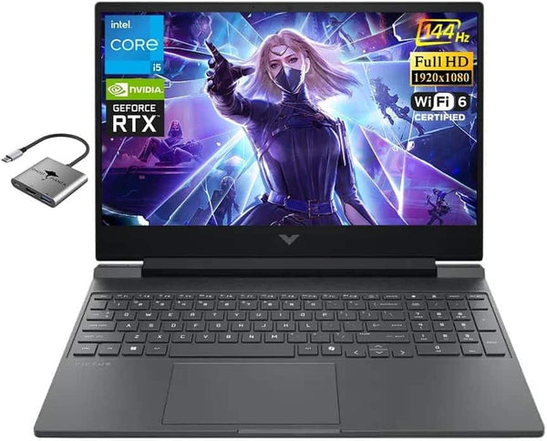HP - Victus 15.6 in FHD 144Hz 8-Core Intel Core i5-13450H NVIDIA GeForce RTX