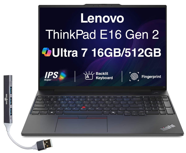 Lenovo - Upgraded - ThinkPad E16 Gen 2 16.0 FHD Intel Ultra 7 155U 16GB DDR5