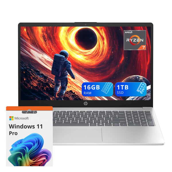 HP - Upgraded - 15.6 in FHD AMD Ryzen 7 5825U 16GB DDR4 RAM 1TB SSD AMD Radeon