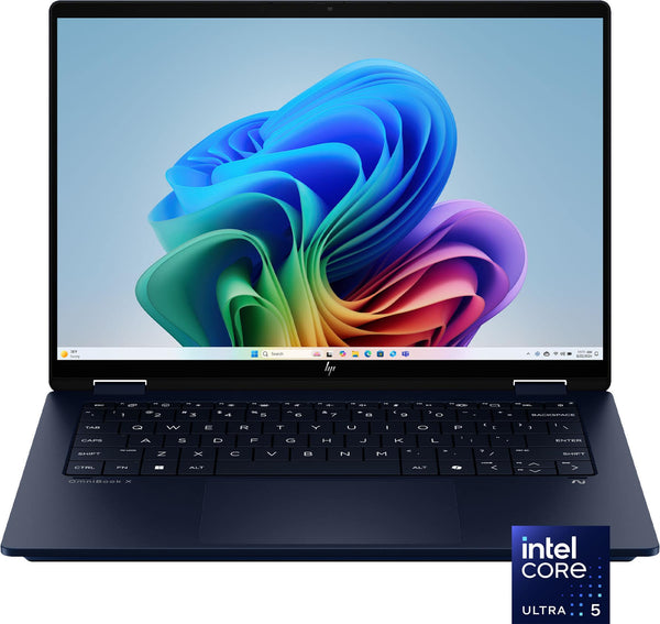 HP - OmniBook X Flip 2-in-1 - Copilot+ - 14 in 2K Touch-Screen - Intel Core
