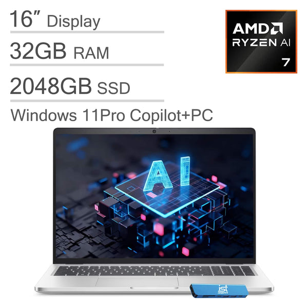Dell - Upgraded - Pro 16 Plus PB16255 16 in Ryzen AI 7 PRO 350 32GB RAM 2TB SSD