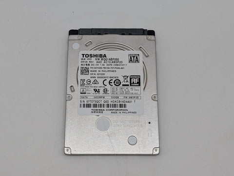 Toshiba MQ01ABF050 500GB SATA 2.5 Inch Hard Disk Drive