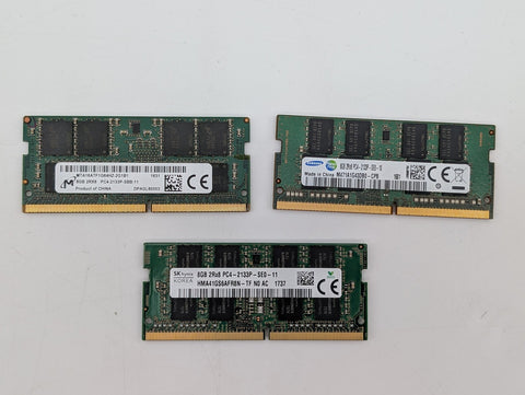 3 X Assorted 2133MT/s 8GB DDR4 SODIMM RAM | Ships Free