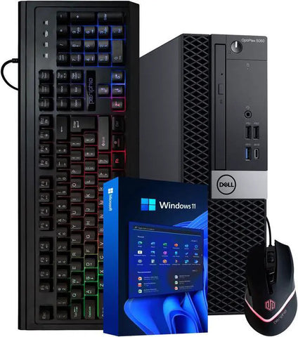 Dell OptiPlex 5060 W11 Desktop i5-8500 Six Core Turbo 16GB RAM 500GB SSD Solid