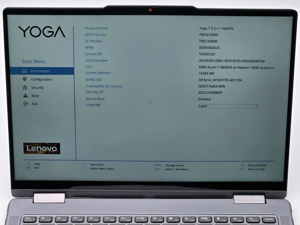 Lenovo Yoga 7 2-in-1 14AHP9 14