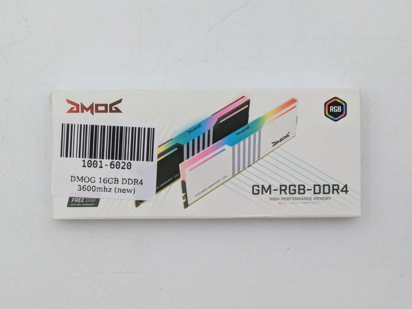 GMOG GM-RGB-DDR4 3600MHz U-Dimm 16 GB 1.2v High Performance Golden Memory
