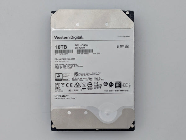 Western Digital 18TB 7.2K SAS 12G 3.5