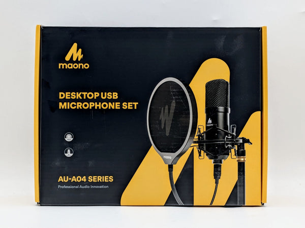 MAONO USB Microphone Kit 192KHZ/24BIT AU-A04T PC Condenser Podcast Streaming Mic