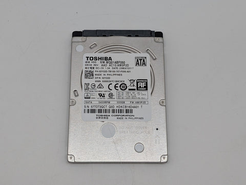 Toshiba MQ01ABF050 500GB SATA 2.5 Inch Hard Disk Drive