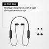 Sony WI-C100 Wireless in-Ear Bluetooth Headphones with Built-in Microphone,Black