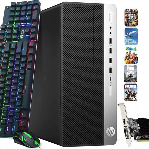 HP EliteDesk 800 G3 Tower Desktop i7-6700 32GB RAM 512GB SSD + 1TB HDD NVIDIA