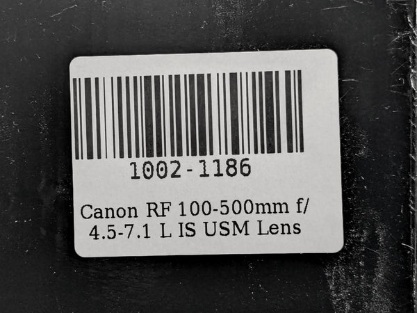 Canon RF 100-500mm f/4.5-7.1 L IS USM Super Telephoto Zoom Lens - Open Box