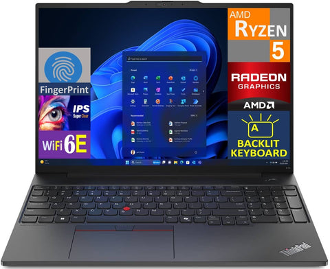 Lenovo Thinkpad E16 Gen 2 21M5S02E00 Black, Ryzen 5 7535U, 16GB, 1TB M.2 PCIe SS