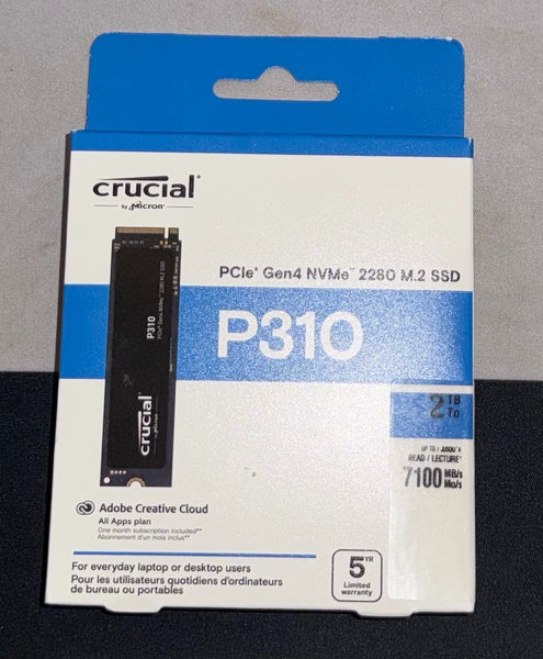 Crucial P310 2TB 2280 PCIe Gen4 3D NAND NVMe M.2 SSD