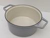 2-in-1 Dutch Oven Enameled Cast-Iron Dutch Oven Gray