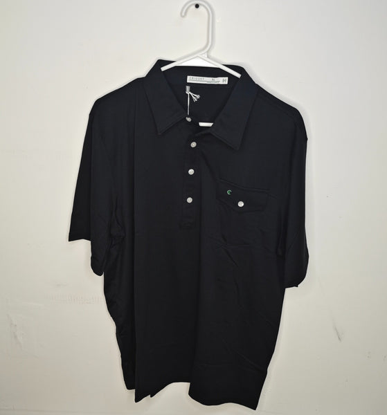 Criquet Men's Performance Players Polo Shirt - Black - Size XXL 2XL - NEW